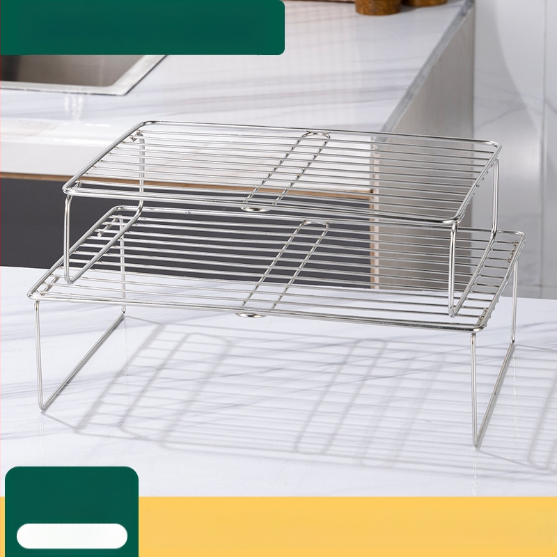 Вътрешен рафт за хладилник от неръждаема стомана – разделител за съхранение, Wan Jianing, стил светъл лукс