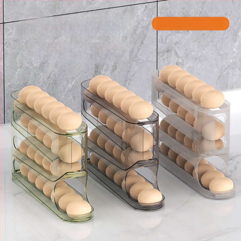 Kiaušinių laikymo lentyna - plastikas, japonų stilius, forma: kita