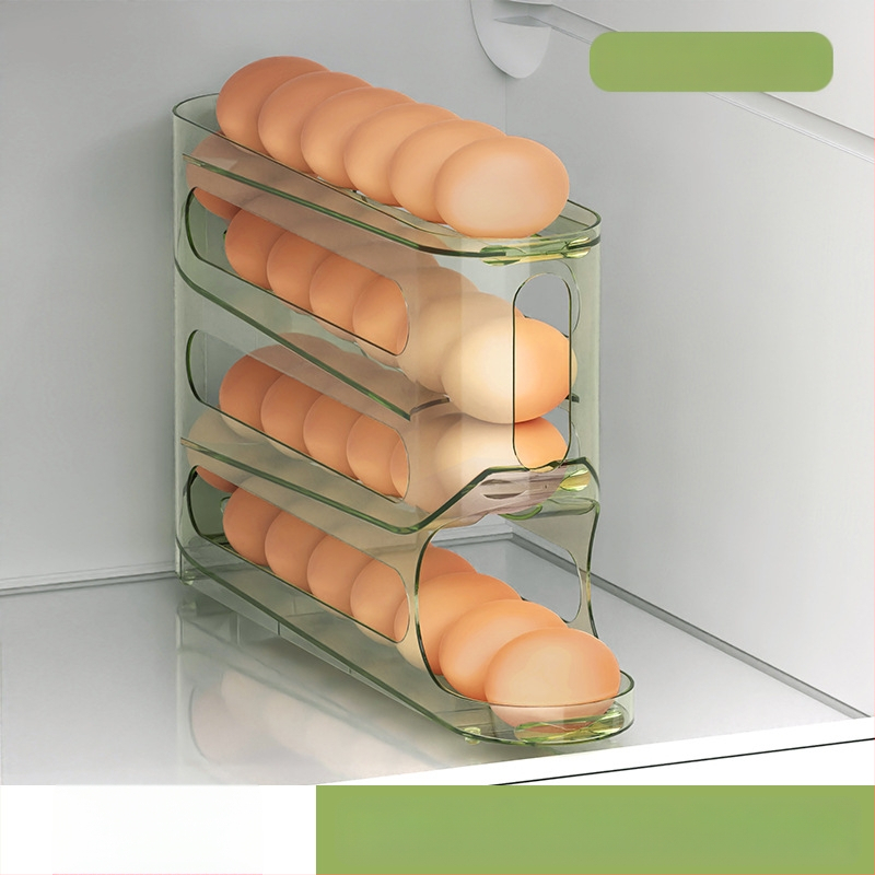 Kiaušinių laikymo lentyna - plastikas, japonų stilius, forma: kita