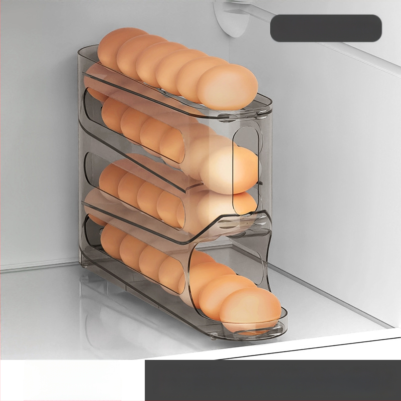 Kiaušinių laikymo lentyna - plastikas, japonų stilius, forma: kita