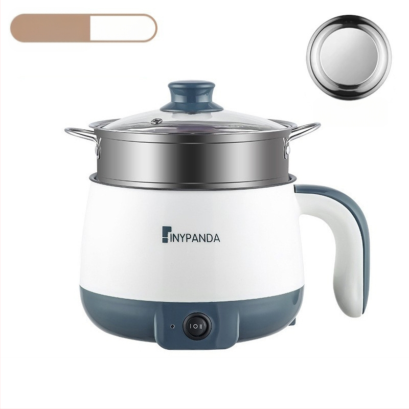 Електрически горещ съд за 1-2 души със вътрешен съд от неръждаема стомана, функция против сух ход, механично управление, под 800 W