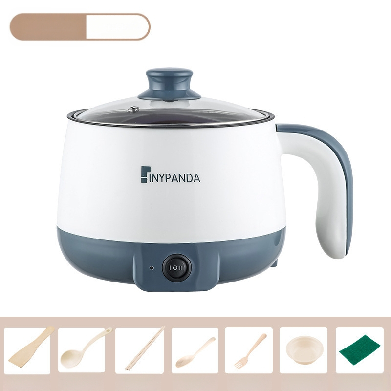 Електрически горещ съд за 1-2 души със вътрешен съд от неръждаема стомана, функция против сух ход, механично управление, под 800 W