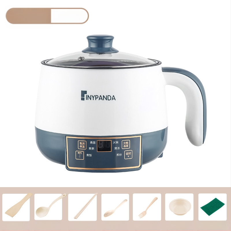 Електрически горещ съд за 1-2 души със вътрешен съд от неръждаема стомана, функция против сух ход, механично управление, под 800 W