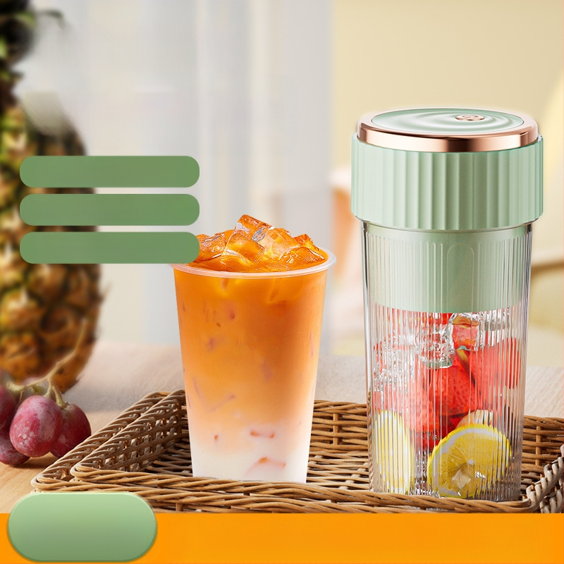 Nešiojamas įkraunamos sultų puodelis su įdėta baterija, 200W, 12000 rpm, 6 peilių galvutė, talpa 401–600 ml