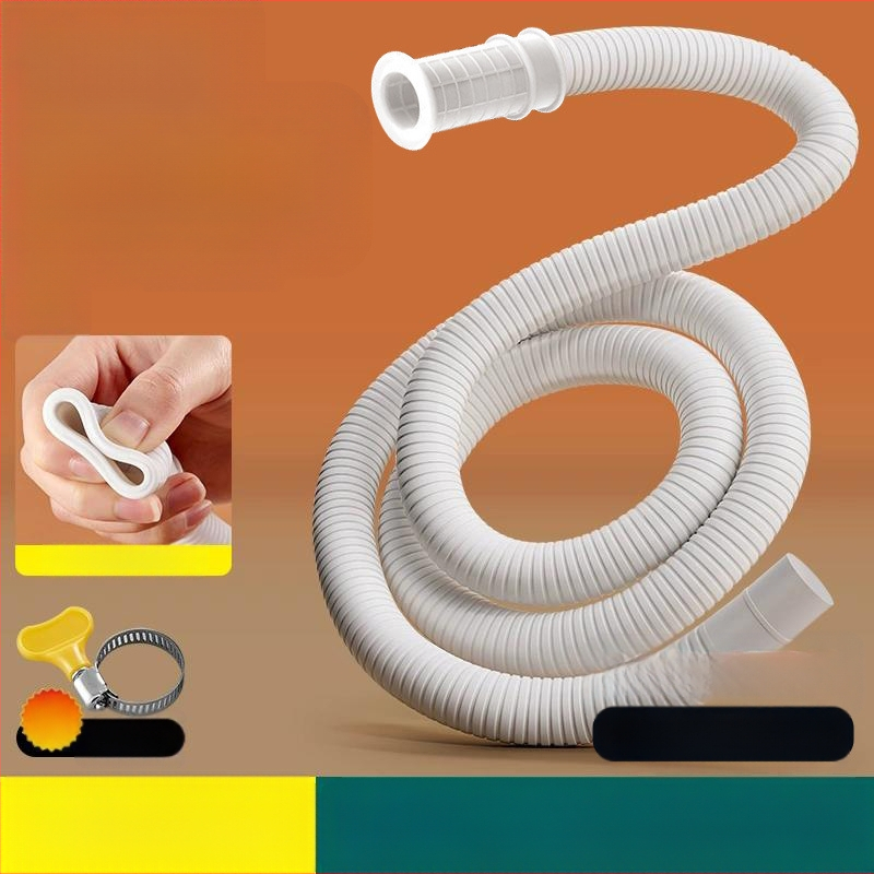 Oro kondicionieriaus išorinės dalies nuotekų vamzdelio plėtinys – silikono-ABS, anti-aging, šiuolaikinis minimalistinis stilius, įprasta veikia temperatūra