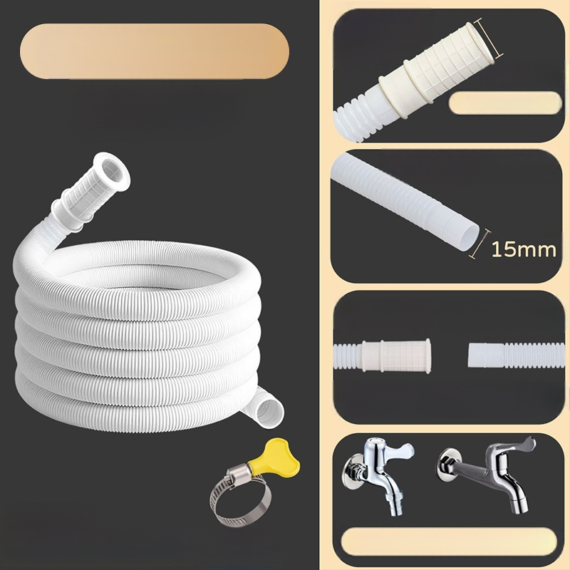 Oro kondicionieriaus išorinės dalies nuotekų vamzdelio plėtinys – silikono-ABS, anti-aging, šiuolaikinis minimalistinis stilius, įprasta veikia temperatūra