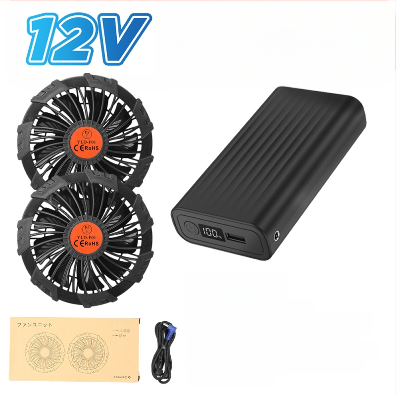 Liemenė su saulės apsauga ir ventiliatoriaus aušintuvu, lauko liemenė vyrams (žvejyba, statybos) – 100% acetato pluoštas mišinyje