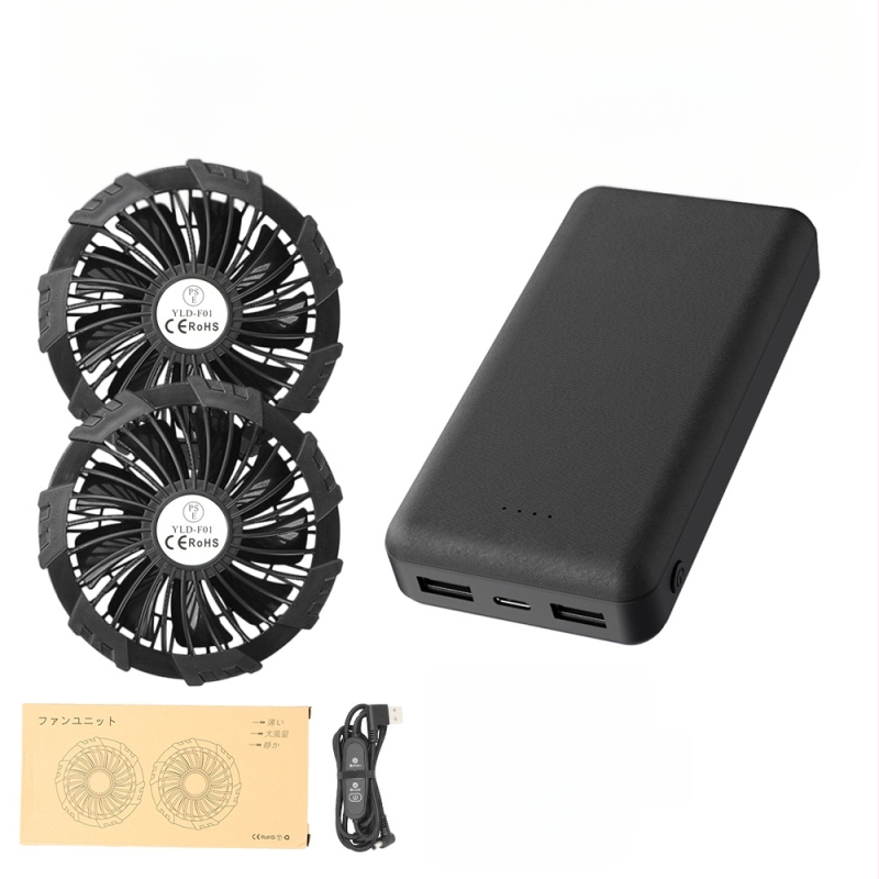 Liemenė su saulės apsauga ir ventiliatoriaus aušintuvu, lauko liemenė vyrams (žvejyba, statybos) – 100% acetato pluoštas mišinyje