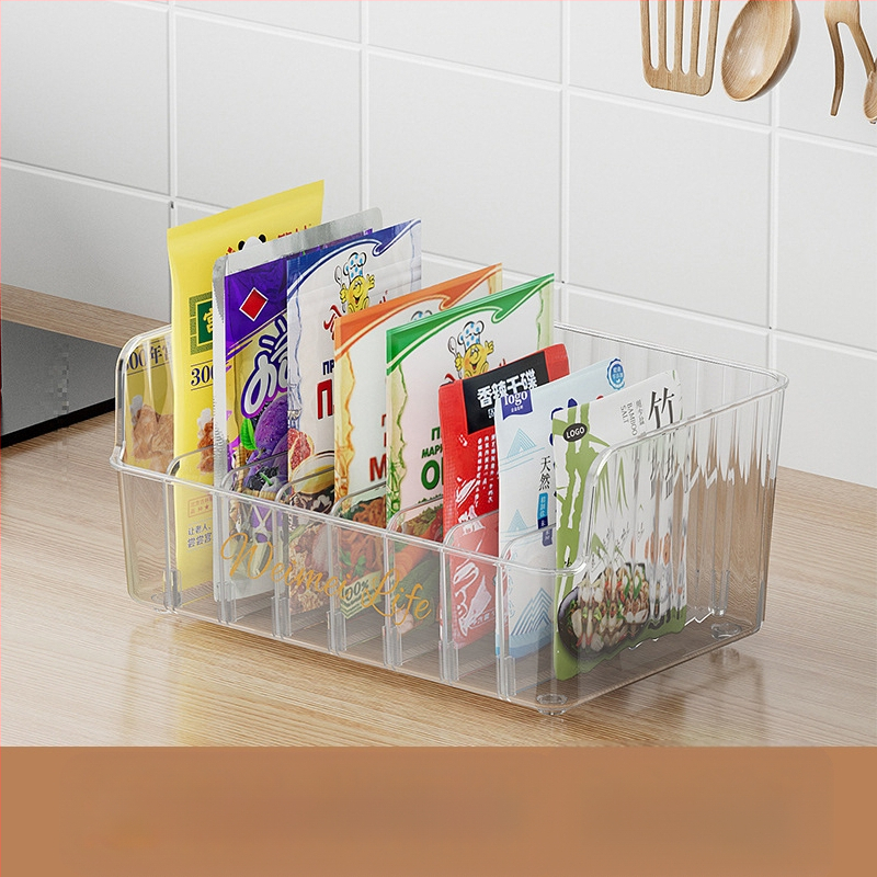 Rongling plastikinė prieskonių laikymo dėžutė – kietieji prieskoniai, šiuolaikiškas minimalistinis virtuvės organizatorius, aukščiausios kokybės