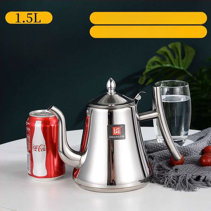 Τσαγιέρα από ανοξείδωτο ατσάλι με φίλτρο, συμβατή με εστίες επαγωγής, για οικιακή/ξενοδοχειακή χρήση