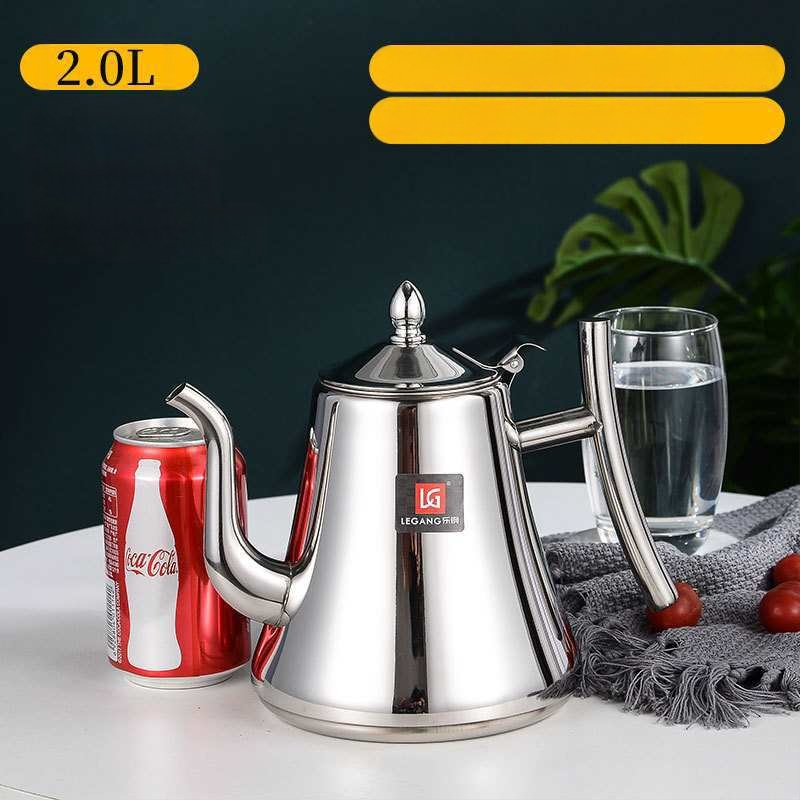 Τσαγιέρα από ανοξείδωτο ατσάλι με φίλτρο, συμβατή με εστίες επαγωγής, για οικιακή/ξενοδοχειακή χρήση