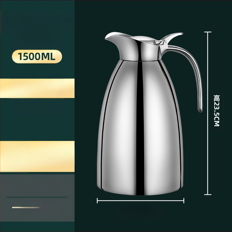 Termosas buteliukas su vakuumine izoliacija, vidus ir išorė – 304 nerūdijantis plienas, rankena iš 304 lydinio, lengvas prabangaus dizaino, su spausdintu logotipu, suderinama su ES indaplovėmis, 12-24 val. izoliacija