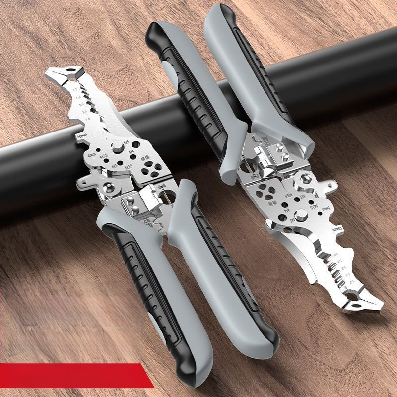 Yixin Daugiafunkcinės laidų odėlioklių žnyplės su išlenkta burna, svoris 0,180 kg