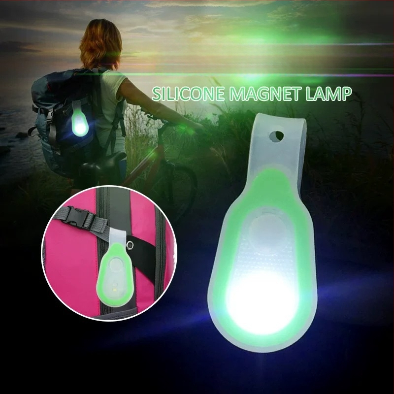 LED silikoninis magnetinis lempos laikiklis – baterijų LED šviesa, rankinis įkrovimas, veikimo diapazonas iki 50 m, tinkamas žygiams, stovyklavimui ir naktiniam važiavimui