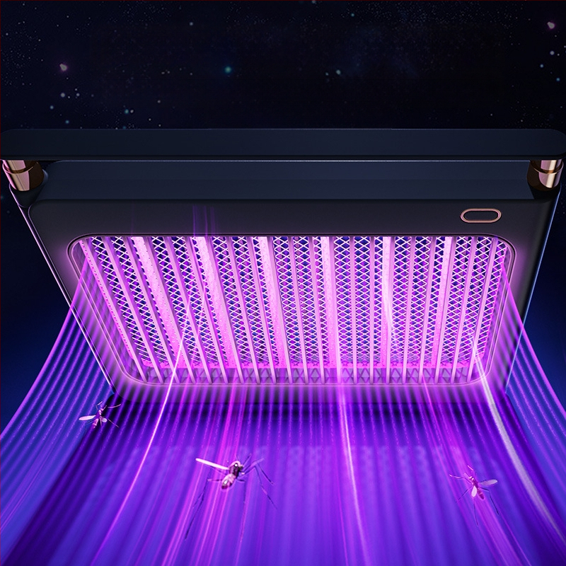 LED Λαμπτήρας Κουνουπιών, τοίχου/επιτραπέζιος διπλής χρήσης, κάλυψη 21–30㎡, αλουμινένιο πλέγμα, ηλεκτροσόκ για εξολόθρευση κουνουπιών, ενσωματωμένη μπαταρία 1001–1600mAh