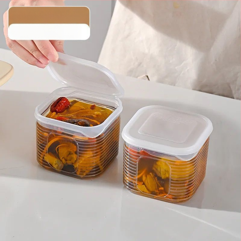 Контейнер за замразяване на супи, разделени порции, кутия за съхранение на храна, хранителен клас, PP материал, подходящ за фризер и хладилник