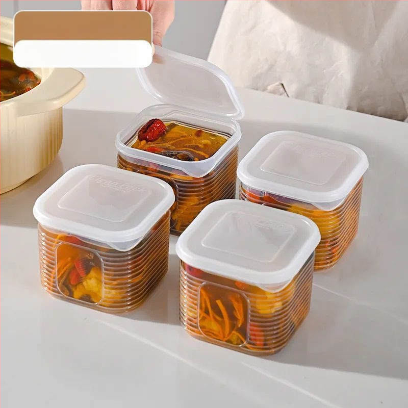 Контейнер за замразяване на супи, разделени порции, кутия за съхранение на храна, хранителен клас, PP материал, подходящ за фризер и хладилник