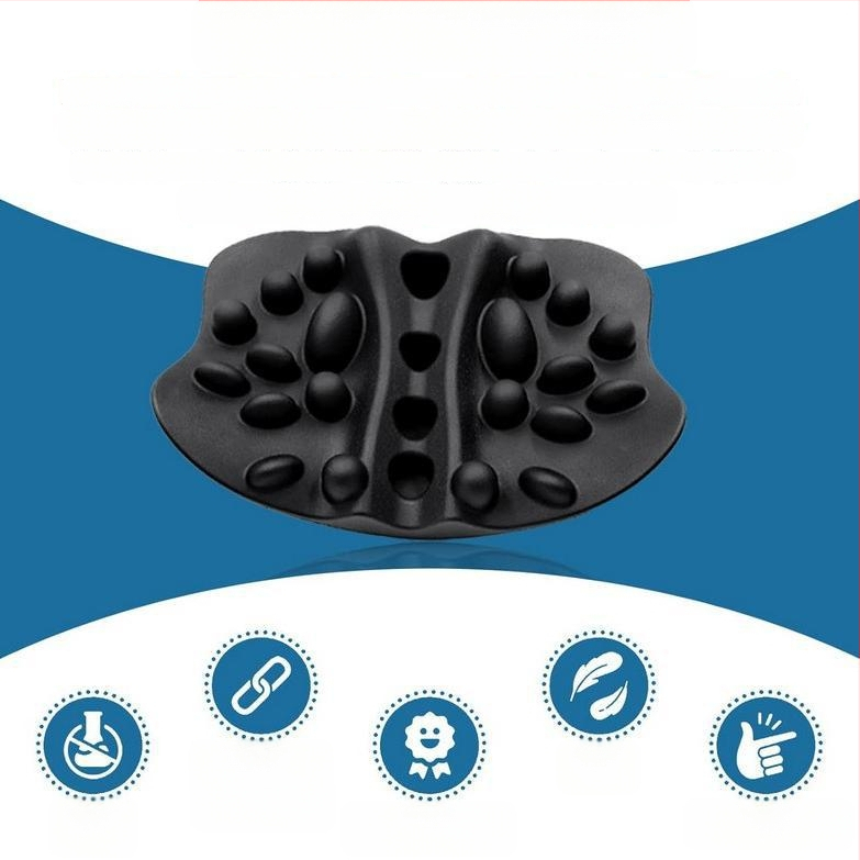 Μασάζ μαξιλάρι για τον αυχένα, την πλάτη και τη μέση – 6+ κεφαλές, PU δέρμα, μηχανικό μασάζ με μία ταχύτητα, σχήμα ορθογώνιο τραπεζοειδές