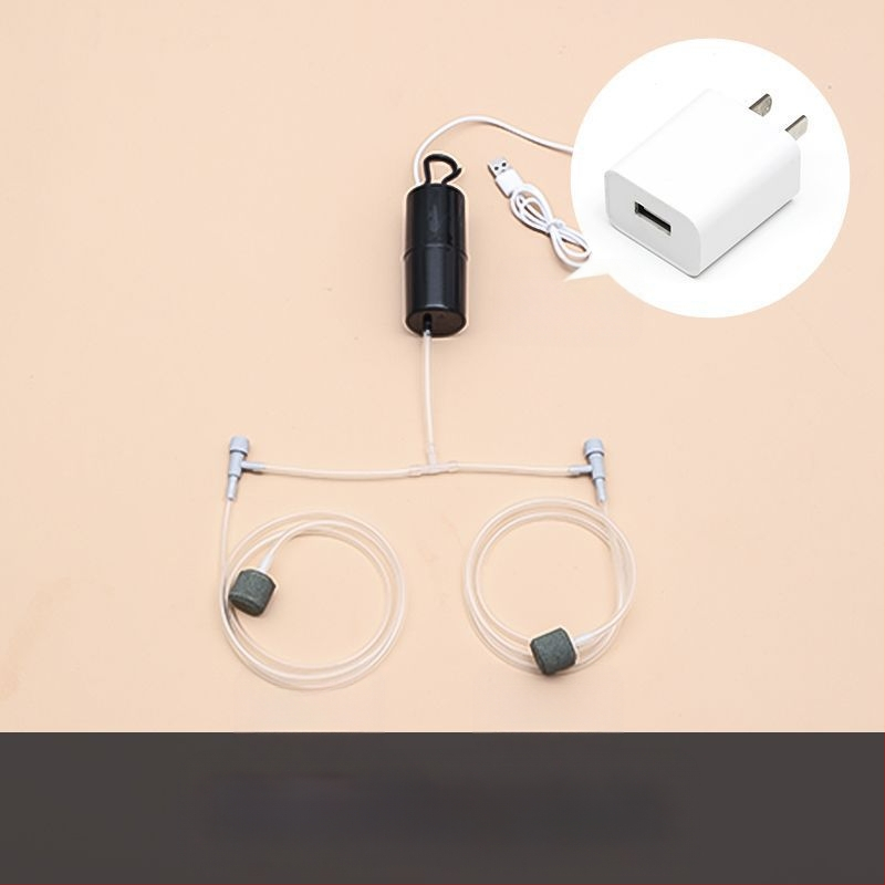 Žuvų akvariumo deguonies siurblys - tylus, nešiojamas, namų ir lauko naudojimui