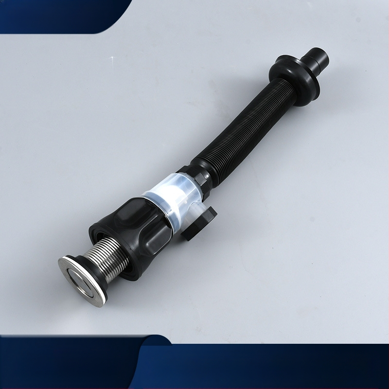 Σετ αποχέτευσης νιπτήρα, διπλής χρήσης κάθετα και οριζόντια, S-καμπύλη, τύπος ανύψωσης, πλαστικό, μπάνιο