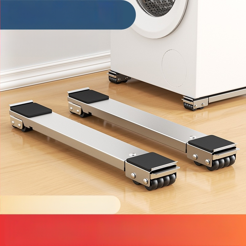 Pagrindas skalbimo mašinai su judančiais ratukais ir anti-vibracijos pagalvėlėmis (Medžiaga: Plastikas; Prekės ženklas: Mink; Funkcija: Be įrengimo)