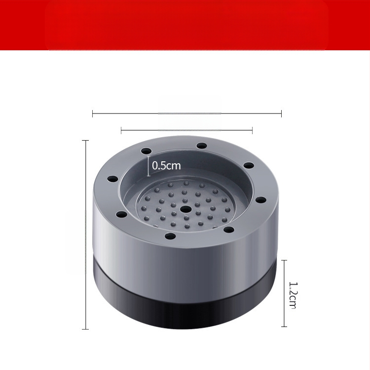 Skalbiamosios mašinos kojų pagalvėlės — neslidžios, slopina vibracijas, aukštinimo kilimėliai, iš plastiko; modernus minimalistinis stilius