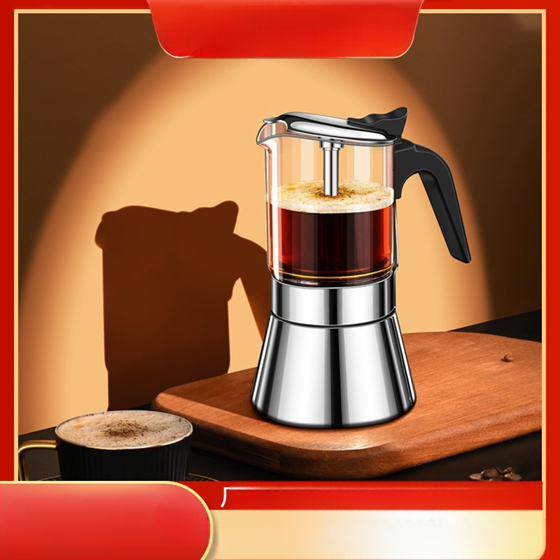 Италиански мока пот с двойна клапа • PP материал • Функция: Други • Без персонализация • Без лого