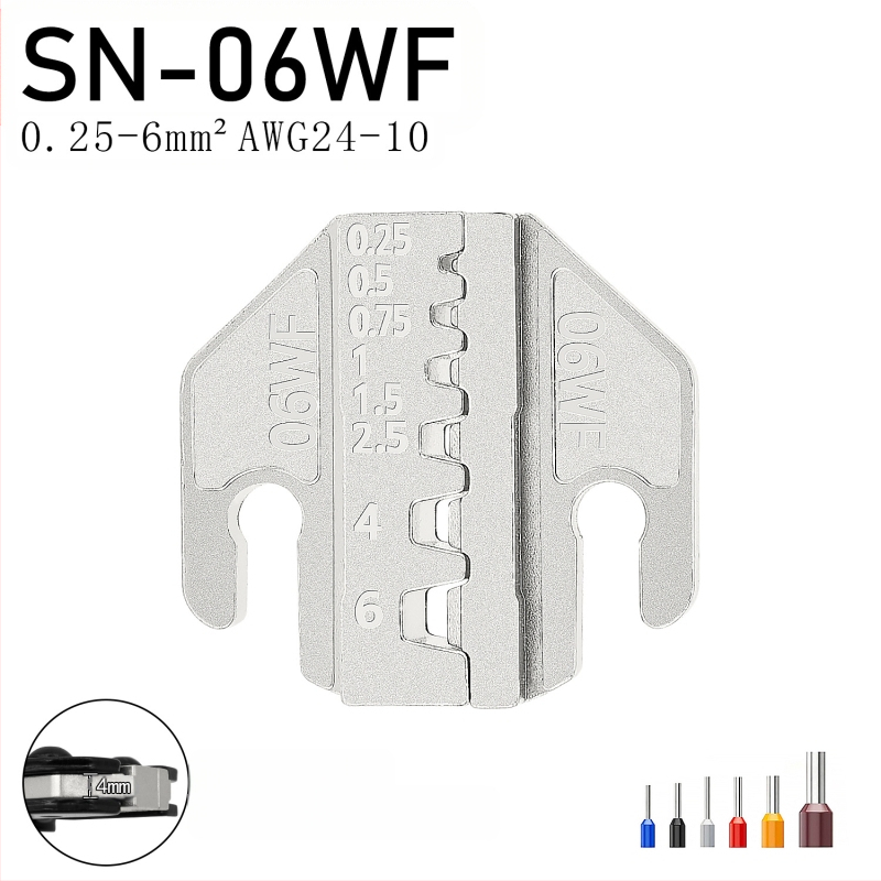 SN serijos krimpavimo replės, terminalų žandikauliai, geležies-nikelio lydinys, svoris 0,02