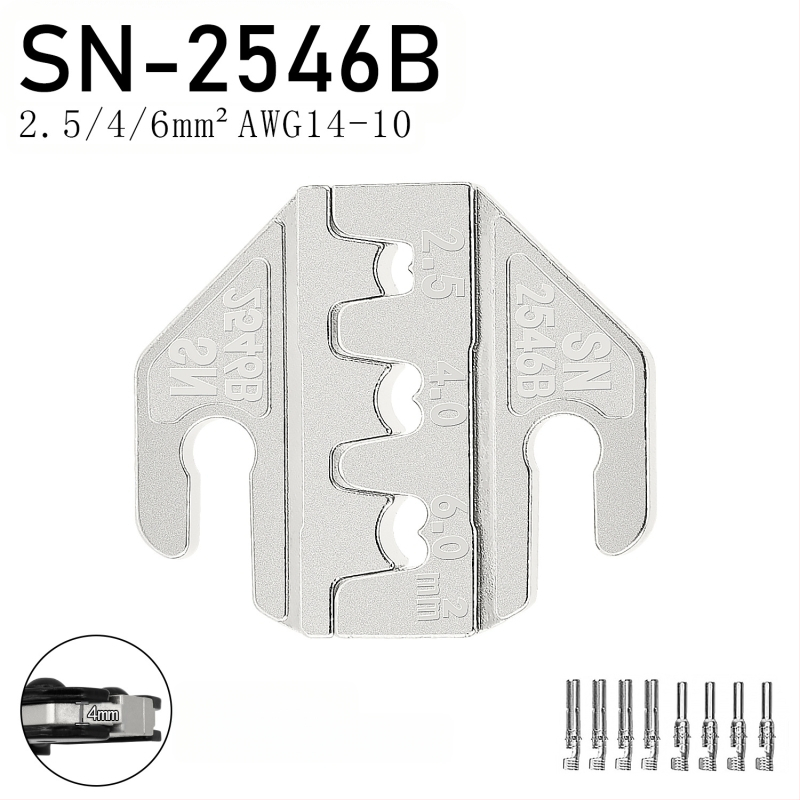 SN serijos krimpavimo replės, terminalų žandikauliai, geležies-nikelio lydinys, svoris 0,02