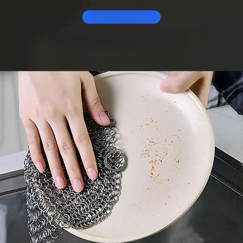 Μεταλλική βούρτσα καθαρισμού με σύρμα για κατσαρόλες, ανθεκτική σε υψηλές θερμοκρασίες, κατάλληλη για κουζίνα