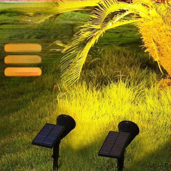 Saulės energijos kraštovaizdžio apšvietimas su išmaniuoju jungikliu, IP65 atsparus vandeniui, 6-10W, LED karoliukai iš aokeni