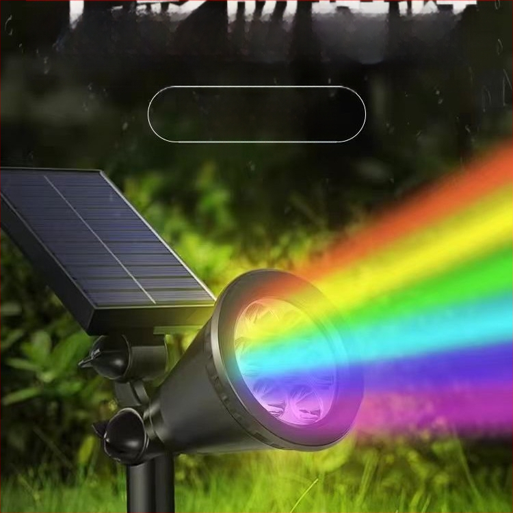 Saulės energijos kraštovaizdžio apšvietimas su išmaniuoju jungikliu, IP65 atsparus vandeniui, 6-10W, LED karoliukai iš aokeni