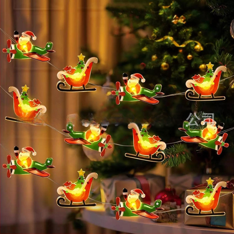 Коледни светлини на медна жица, 30 светодиода, IP44, захранване с батерия, 5000K, 50000 ч. живот