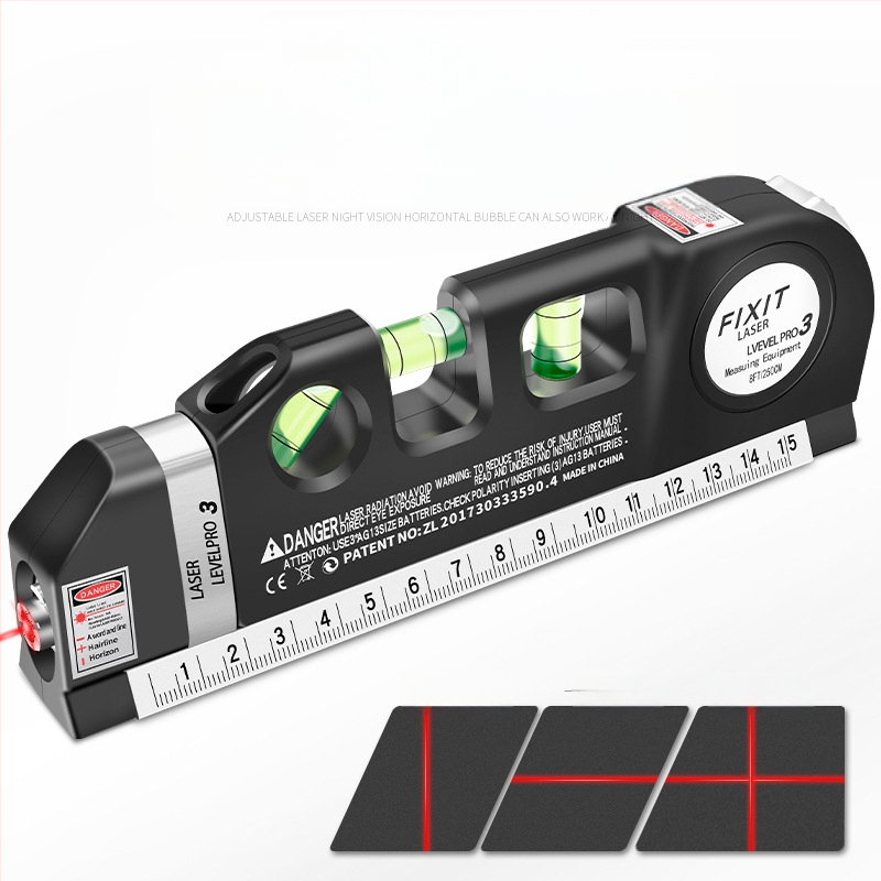 Лазерен нивелир с инфрачервена прецизност, силно магнитно задържане, за домашна употреба, хоризонтален нивелир