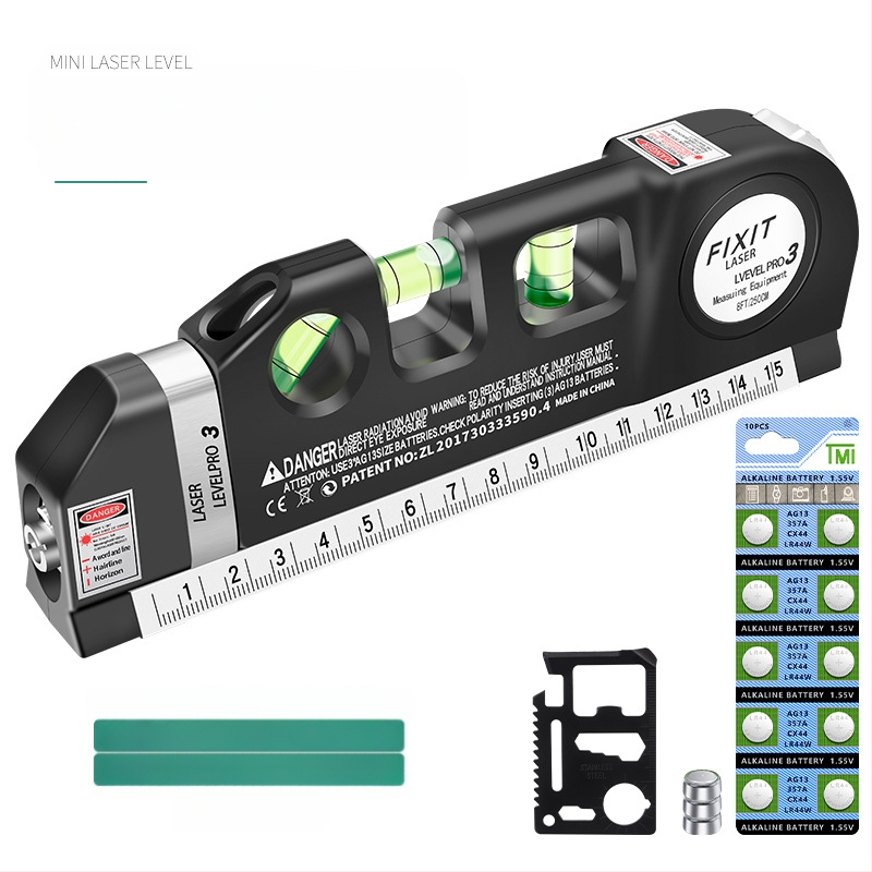Лазерен нивелир с инфрачервена прецизност, силно магнитно задържане, за домашна употреба, хоризонтален нивелир