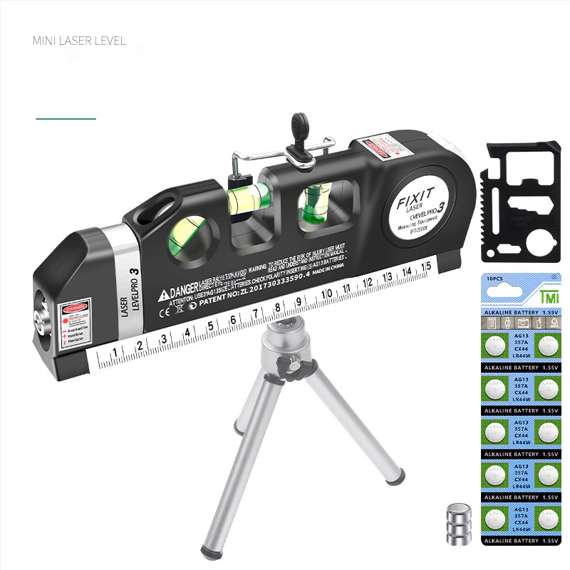 Лазерен нивелир с инфрачервена прецизност, силно магнитно задържане, за домашна употреба, хоризонтален нивелир