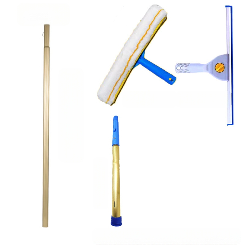 Shijie Namų naudojimui skirtas stiklo valymo įrankis su išplėtimu teleskopine lazda, vienpusiai valymas, nerūdijantis plienas, rankinis