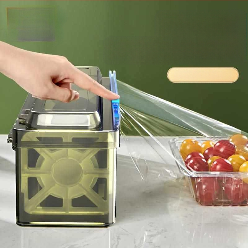 Plastinės plėvelės pjaustytuvas namų naudojimui, didelė ritė, virtuvė, maisto kokybės, atsparus aukštoms temperatūroms, PE medžiaga, 1 vnt