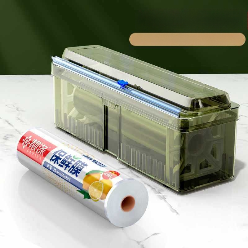 Plastinės plėvelės pjaustytuvas namų naudojimui, didelė ritė, virtuvė, maisto kokybės, atsparus aukštoms temperatūroms, PE medžiaga, 1 vnt