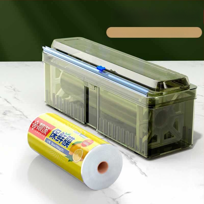 Plastinės plėvelės pjaustytuvas namų naudojimui, didelė ritė, virtuvė, maisto kokybės, atsparus aukštoms temperatūroms, PE medžiaga, 1 vnt