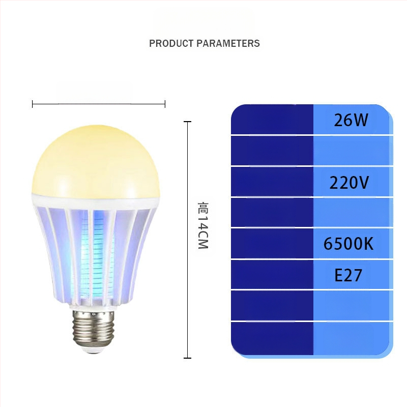 LED λαμπτήρας εξολόθρευσης κουνουπιών για φάρμες κοτοπουλών – LED πηγή φωτός, κάλυψη 41-60㎡, μέθοδος εξολόθρευσης: ακτινοβολία φωτός + ηλεκτρικό σοκ, ABS περίβλημα, πλέγμα νικελίου-ψευδάργυρου-σιδήρου
