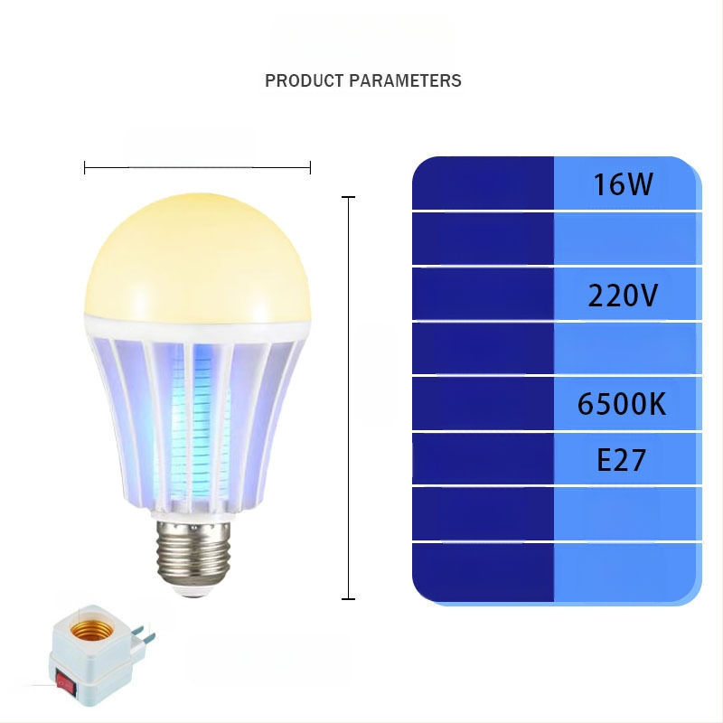 LED λαμπτήρας εξολόθρευσης κουνουπιών για φάρμες κοτοπουλών – LED πηγή φωτός, κάλυψη 41-60㎡, μέθοδος εξολόθρευσης: ακτινοβολία φωτός + ηλεκτρικό σοκ, ABS περίβλημα, πλέγμα νικελίου-ψευδάργυρου-σιδήρου