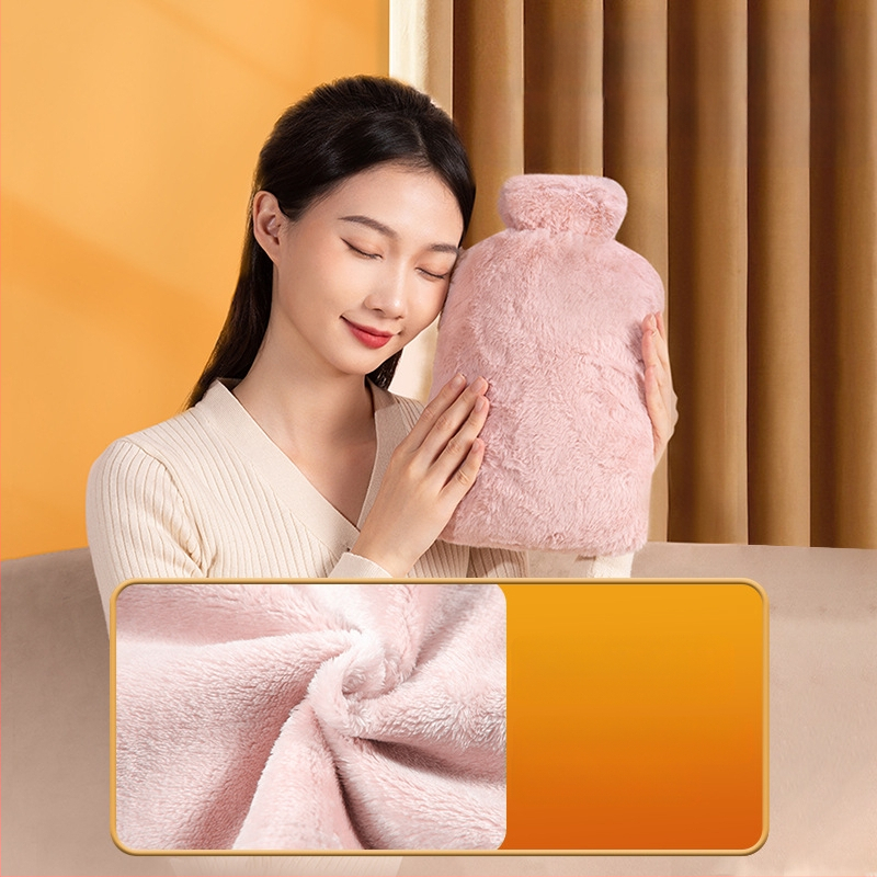 Karšto vandens buteliukas su didelio tankio PVC, šildymas pripildant vandeniu, daugiafunkcinis rankoms ir pilvo sričiai, karštas/šaltas naudojimas, šiuolaikiškas paprastas stilius