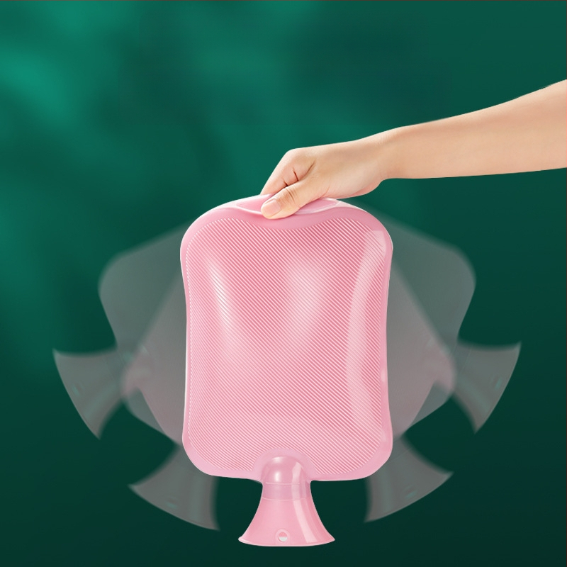 Karšto vandens buteliukas su didelio tankio PVC, šildymas pripildant vandeniu, daugiafunkcinis rankoms ir pilvo sričiai, karštas/šaltas naudojimas, šiuolaikiškas paprastas stilius