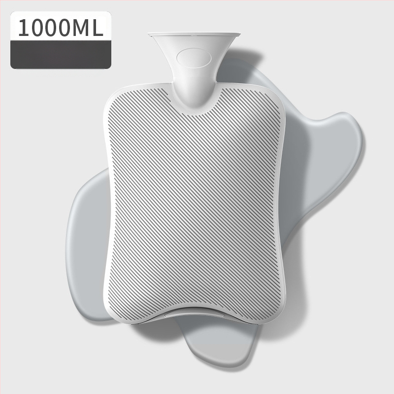 Karšto vandens buteliukas su didelio tankio PVC, šildymas pripildant vandeniu, daugiafunkcinis rankoms ir pilvo sričiai, karštas/šaltas naudojimas, šiuolaikiškas paprastas stilius