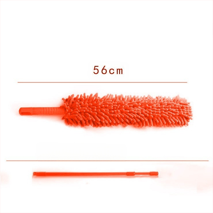 Dust Duster από chenille, ευέλικτος, τηλεσκοπικός, επίπεδη κεφαλή