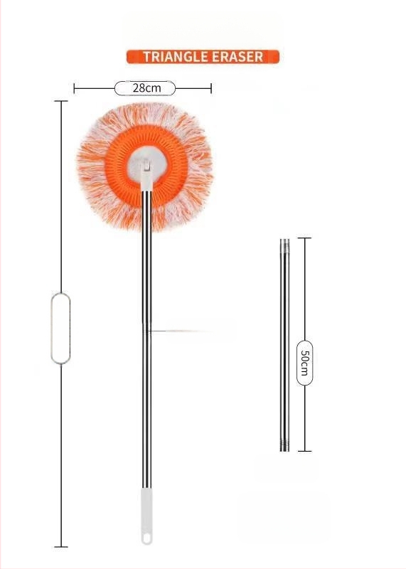 Chenille medžiagos apvalios galvos dulkių šepetys — daugiafunkcinis valymo įrankis grindims, sienoms ir luboms