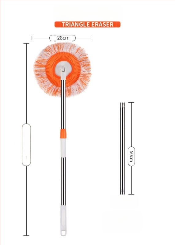 Chenille medžiagos apvalios galvos dulkių šepetys — daugiafunkcinis valymo įrankis grindims, sienoms ir luboms