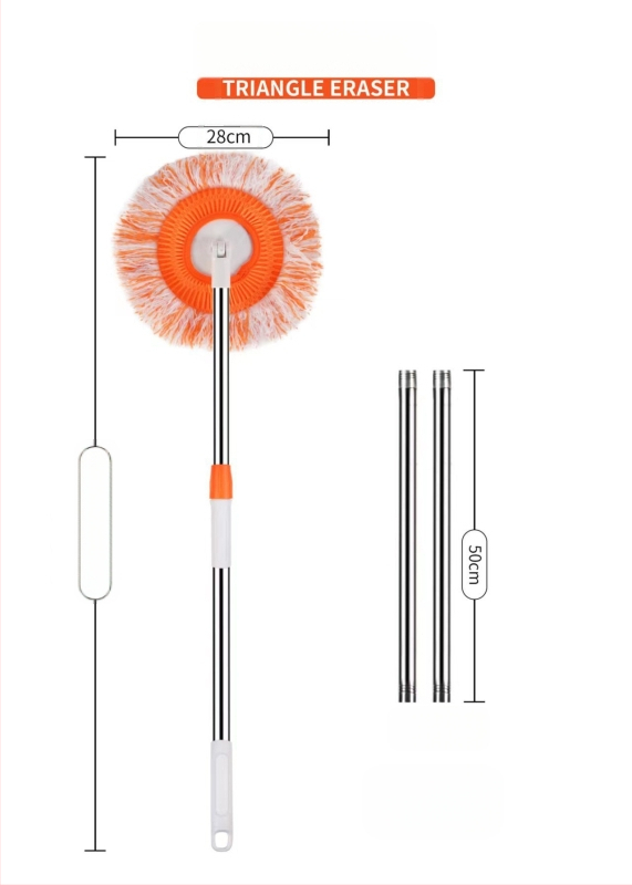 Chenille medžiagos apvalios galvos dulkių šepetys — daugiafunkcinis valymo įrankis grindims, sienoms ir luboms
