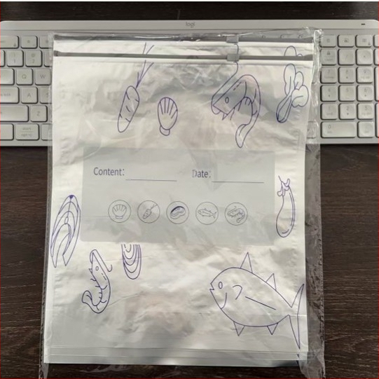 Aliuminio folijos laikymo maišelis namų virtuvei – self-sealing, atsparus temperatūroms nuo -60°C iki 100°C, sterilizacija ir antibakterinis